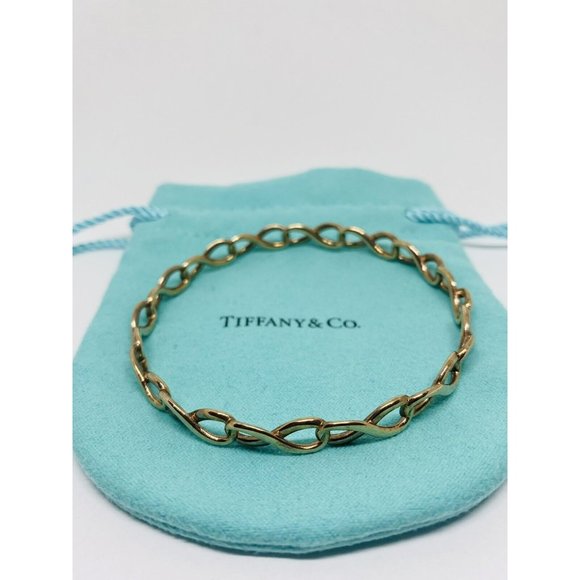 Rare Tiffany CoInfinity Rubedo Bangle Bracelet w Box
